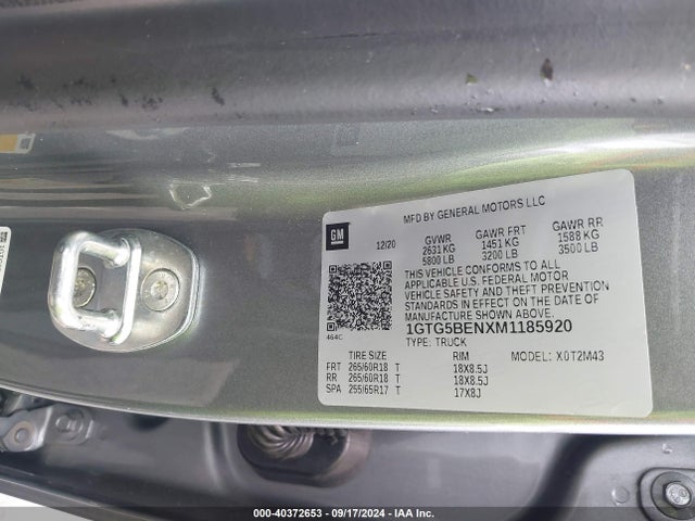 1GTG5BENXM1185920 GMC Canyon 2wd  Short Box Elevation Standard