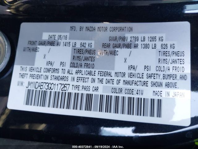 JM1NDAB73G0117267 Mazda Mx-5 Miata Sport