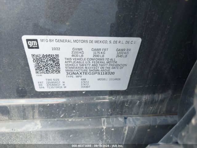 3GNAXTEG1PS118320 Chevrolet Equinox Awd 2fl