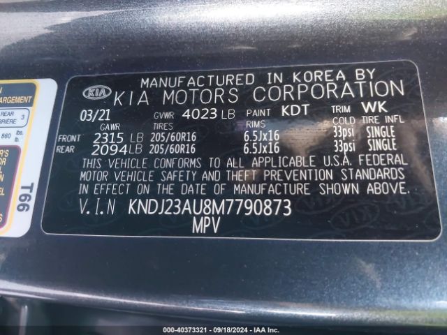 KNDJ23AU8M7790873 KIA SOUL S