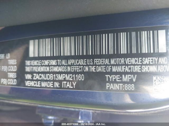 ZACNJDB13MPM21160 Jeep Renegade Latitude 4x4