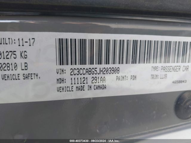 2C3CCABG5JH203908 Chrysler 300 300s