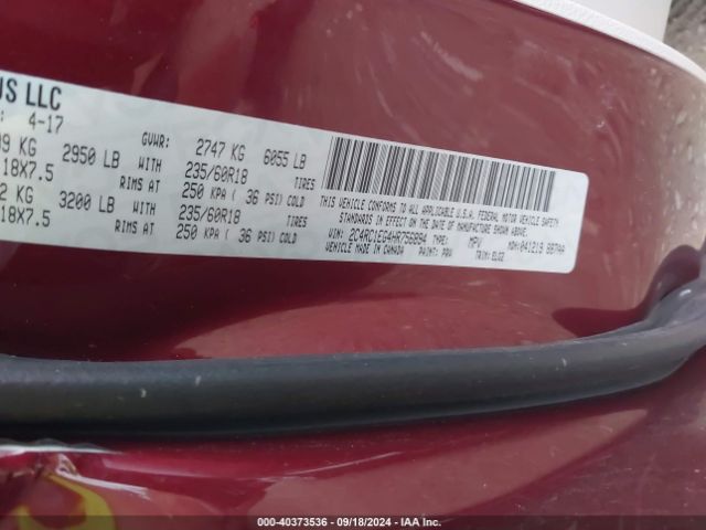 2C4RC1EG4HR756894 Chrysler Pacifica Touring-l Plus