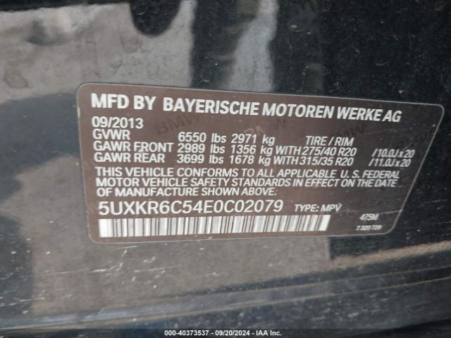 5UXKR6C54E0C02079 BMW X5 Xdrive50i