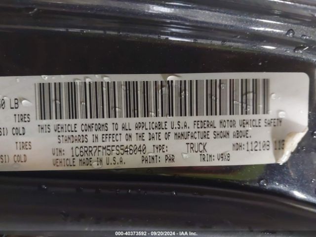 1C6RR7FM5FS546040 RAM 1500 Tradesman