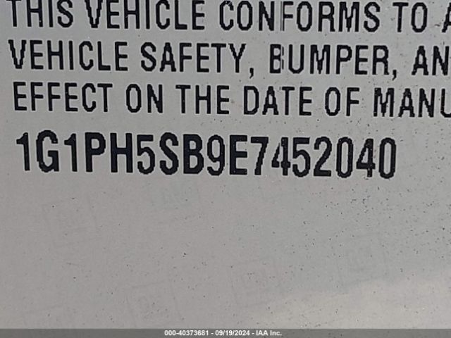 1G1PH5SB9E7452040 Chevrolet Cruze Eco Auto