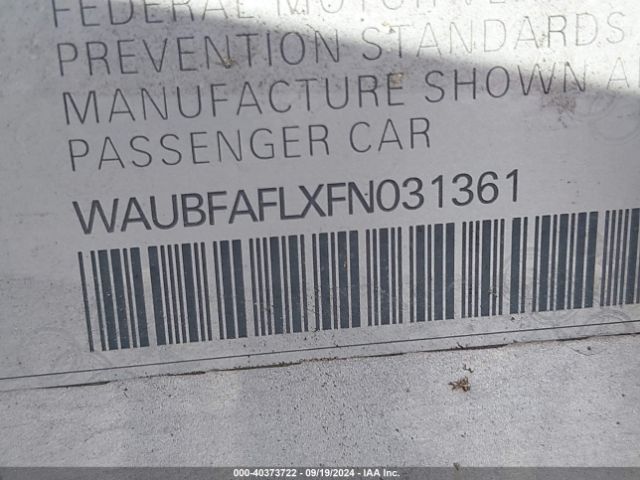 WAUBFAFLXFN031361 Audi A4 2.0t Premium