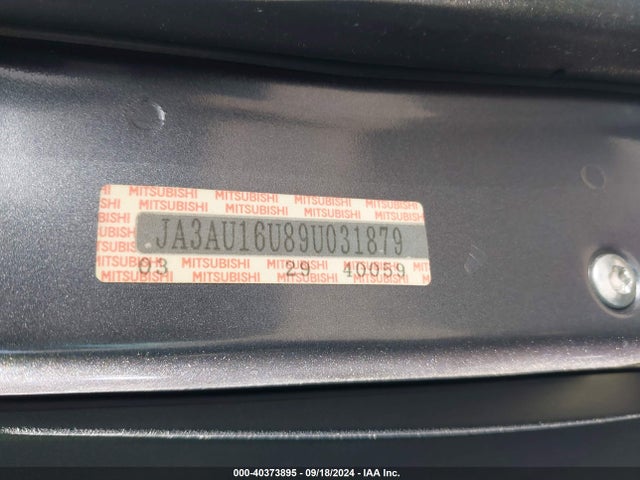 2009 MITSUBISHI LANCER JA3AU16U89U031879 Photo 8