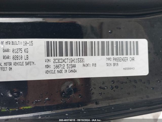 2C3CDXCT1GH115331 Dodge CHARGER R/T