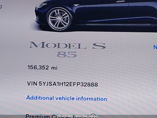 5YJSA1H12EFP32888 Tesla Model S P85