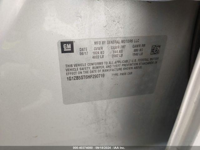 1G1ZB5ST6HF290719 Chevrolet MALIBU LS