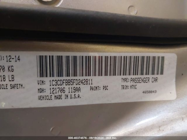 1C3CDFBB5FD242811 Dodge DART SXT