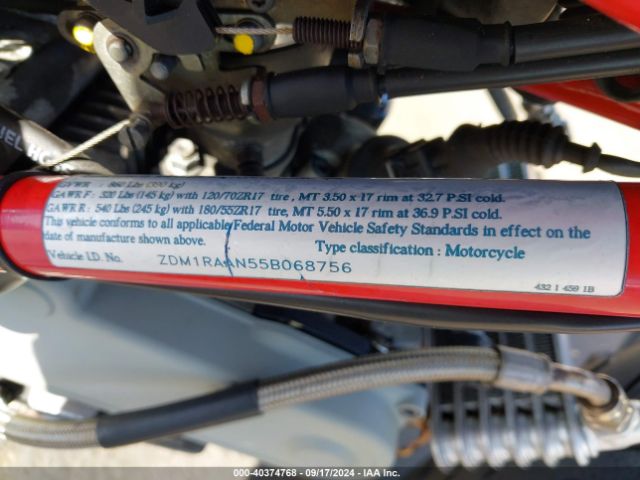 2005 DUCATI MONSTER ZDM1RAAN55B068756 Photo 9