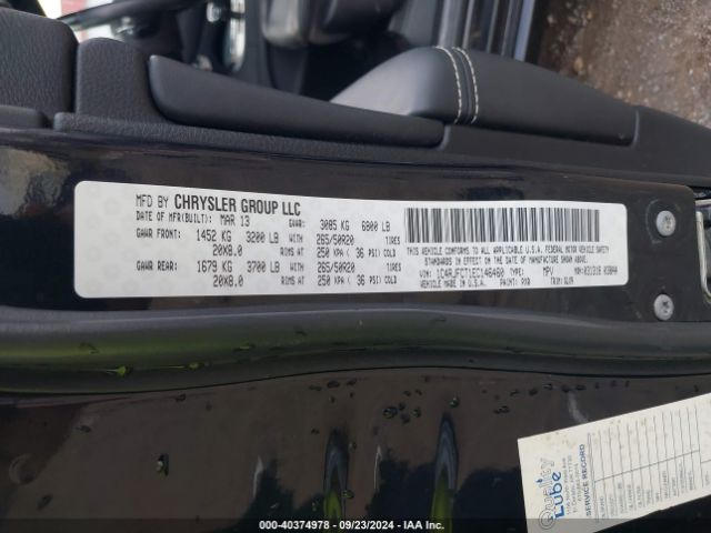 1C4RJFCT1EC146460 Jeep Grand Cherokee Overland