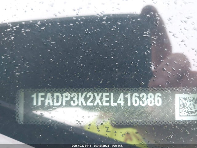 Ford FOCUS SE 2014 1FADP3K2XEL416386 Image 9