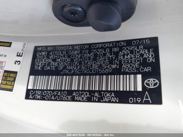 JTKJF5C7XGJ015689 Scion TC