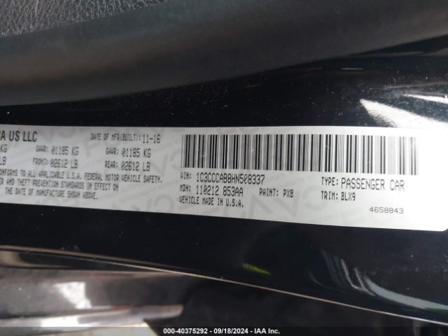 1C3CCCAB8HN508337 Chrysler 200 Limited Platinum