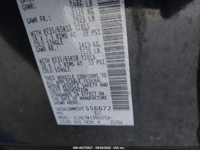 5N1AL0MM5FC556672 Infiniti QX60