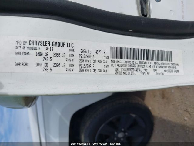 1C4NJRFB2ED641361 Jeep Patriot Latitude