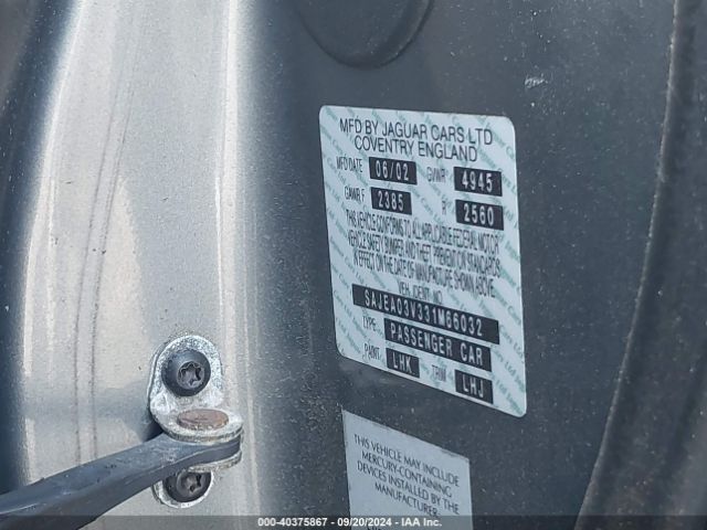 2003 JAGUAR S-TYPE SAJEA03V331M66032 Photo 8