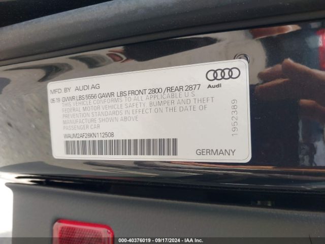 WAUM2AF26KN112508 Audi A6 55 Premium