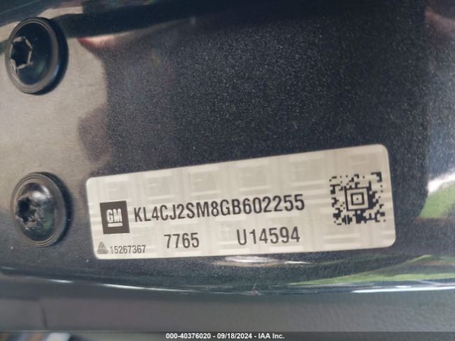 KL4CJ2SM8GB602255 Buick Encore Sport Touring