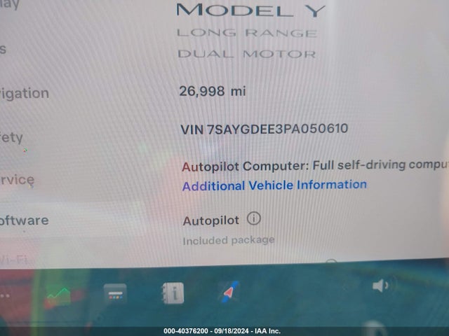 2023 TESLA MODEL Y 7SAYGDEE3PA050610 Photo 8