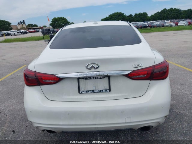 JN1EV7AP8JM359167 Infiniti Q50 3.0t Luxe