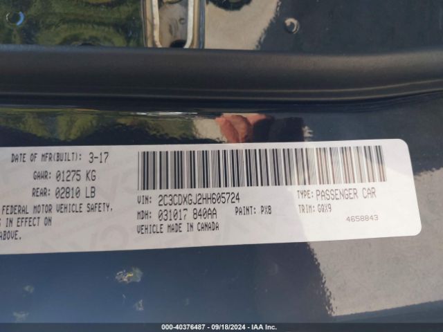 2C3CDXGJ2HH605724 Dodge Charger R/t Scat Pack