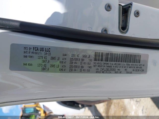 1C4PJLDB2LD553531 Jeep Cherokee Limited Fwd