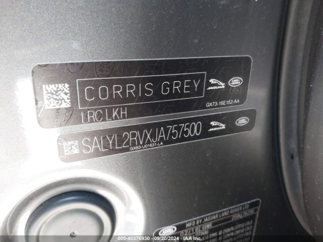 SALYL2RVXJA757500 Land Rover Range Rover Velar P380 Se R-dynamic