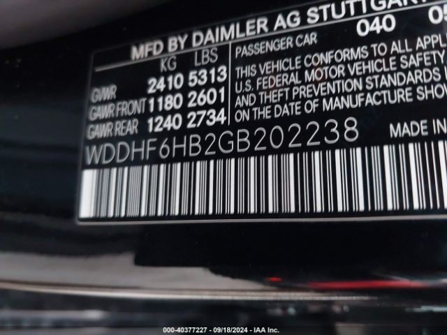 WDDHF6HB2GB202238 Mercedes-Benz E 400 4matic