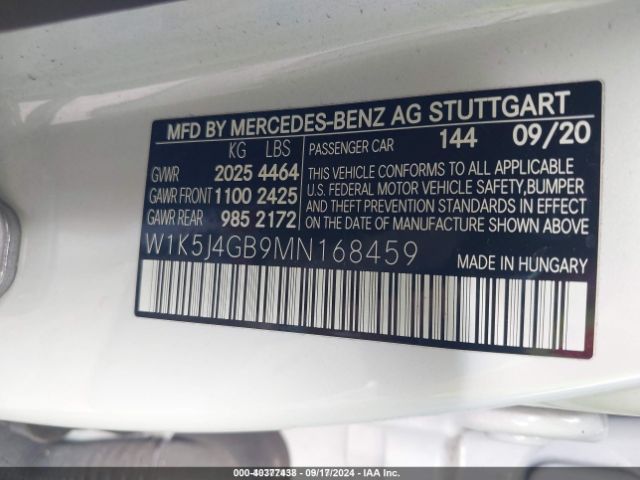 2021 MERCEDES-BENZ CLA 250 W1K5J4GB9MN168459 Photo 8