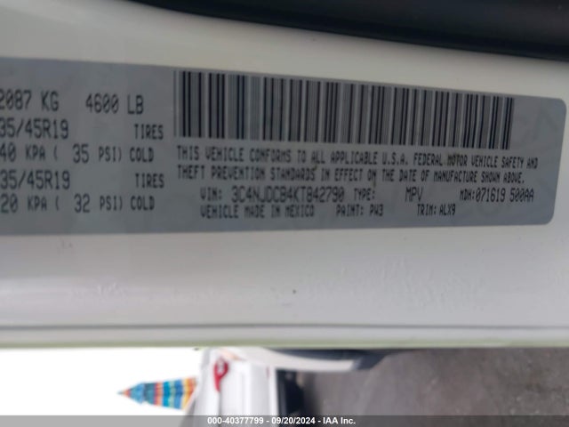 Jeep Compass Limited 4x4 2019 3C4NJDCB4KT842790 Image 9