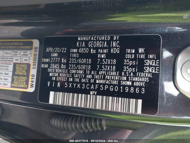 KIA Sportage Ex 2023 5XYK3CAF5PG019863 Image 9