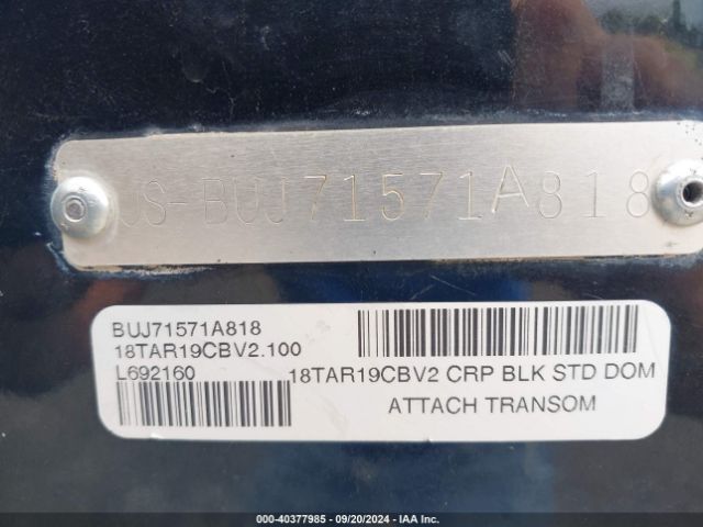 2018 TRACKER TARGA 19 BUJ71571A818      Photo 8