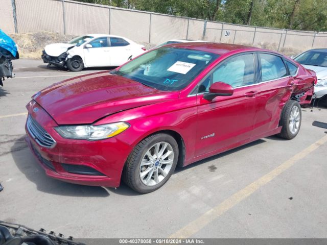 3FA6P0LU7HR279839 Ford Fusion Hybrid Se