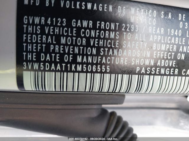 3VW5DAAT1KM506555 Volkswagen Beetle 2.0t Final Edition Se/2.0t Final Edition Sel/2.0t S/2.0t Se