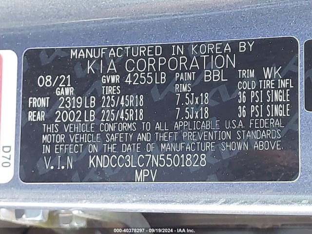 KIA Niro Touring Se 2022 KNDCC3LC7N5501828 Image 9