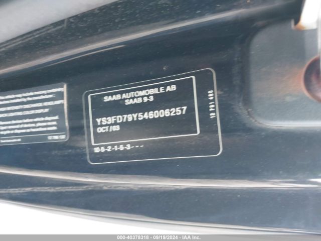 2004 SAAB 9-3 YS3FD79Y546006257 Photo 8