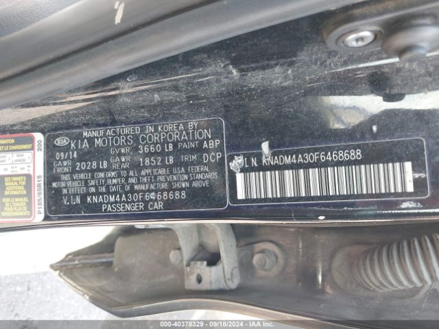 KNADM4A30F6468688 KIA RIO LX