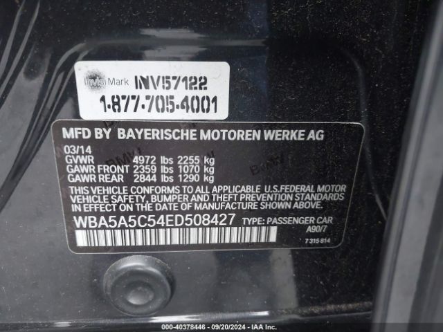 WBA5A5C54ED508427 BMW 528I