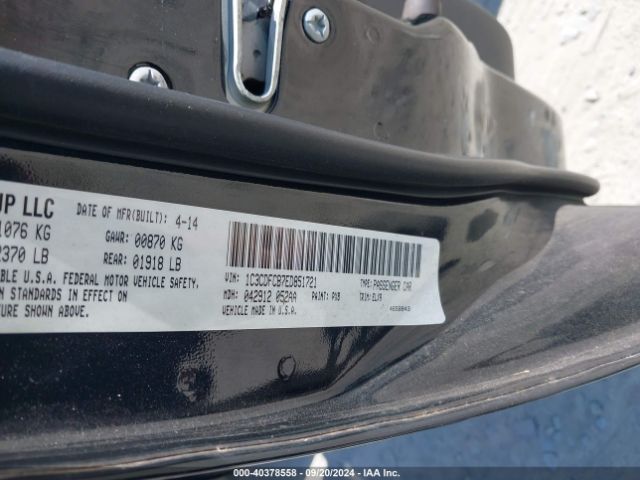 1C3CDFCB7ED851721 Dodge Dart Limited