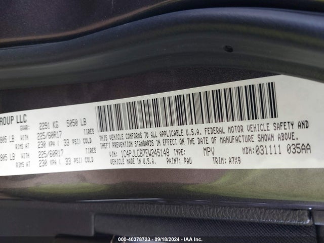 Jeep Cherokee Latitude 2014 1C4PJLCB7EW245148 Image 9