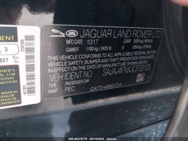 SAJAJ4FNXJCP33105 Jaguar Xe 20d Premium