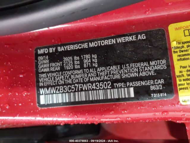 WMWZB3C57FWR43502 Mini Countryman Cooper