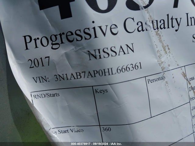 Nissan SENTRA SV 2017 3N1AB7AP0HL666361 Image 9