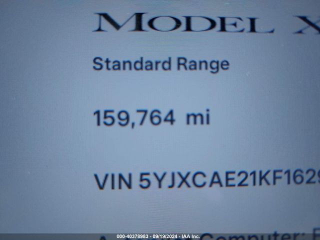 5YJXCAE21KF162939 Tesla Model X 100d/75d/long Range