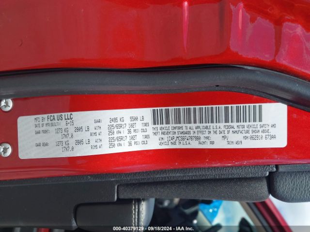 1C4PJMCS6FW787980 Jeep Cherokee Latitude