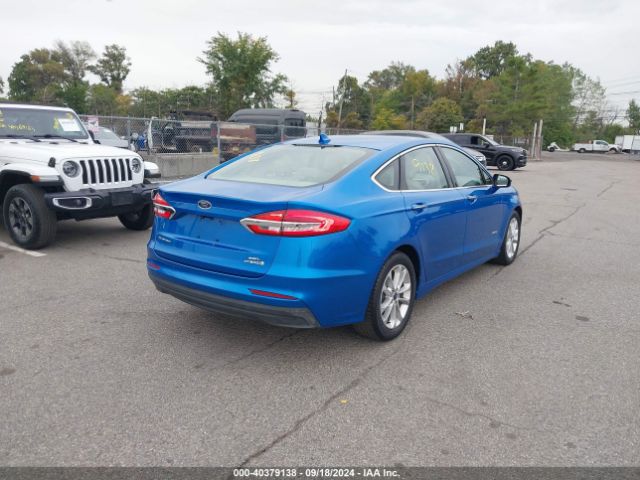3FA6P0MU9KR255872 Ford Fusion Hybrid Sel